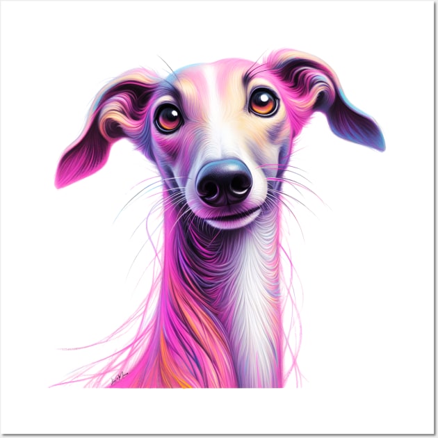 Galgo Greyhound Sighthound Dog Wall Art by Greyhounds Are Greyt